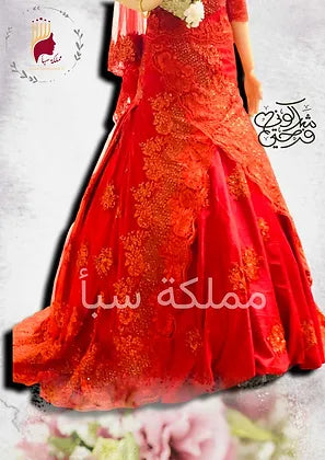 فستان (موديل 10)ايجارمع الاكسسوارات 120+رهن 150