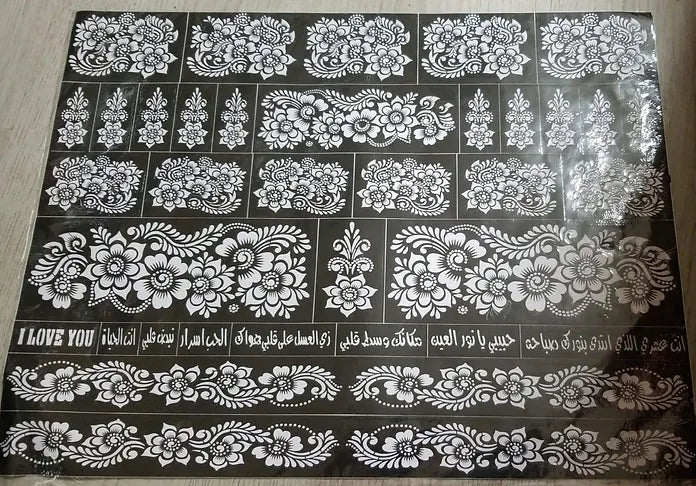 لاصق نقش حناء