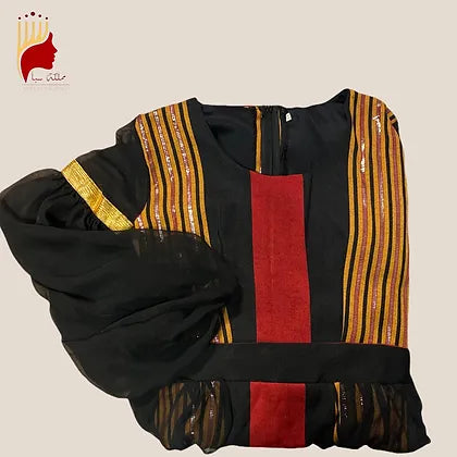 فستان شبابي لون أسود
